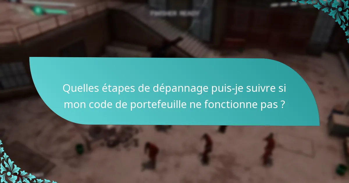 Quels avantages puis-je tirer de la récupération de codes de portefeuille ?